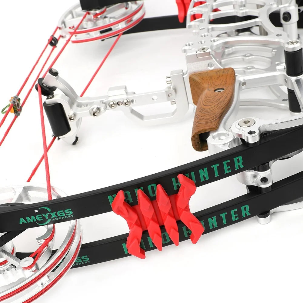 Compound Bow 30-70lbs Adjustable Dual-Purpose 80% Let-off High Speed 420FPS for Hunting Shooting Steel Ball and Target Practice Right Hand Archery