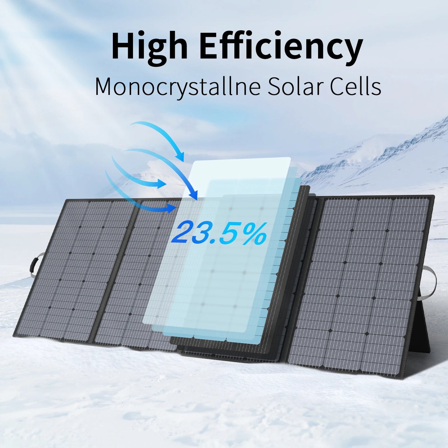 400W 220W 110W Lightweight Portable Solar Panel, Foldable Solar Panel for Outdoor Activities, IP67 Waterproof for RV