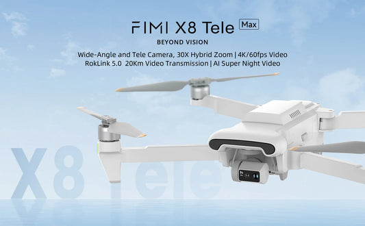 X8 Tele Max 4K Professional Drone Wide-Angle Tele Camera 30x Hybrid Zoom 3-axis Gimbal AI Super Night Video RC Quadcopter