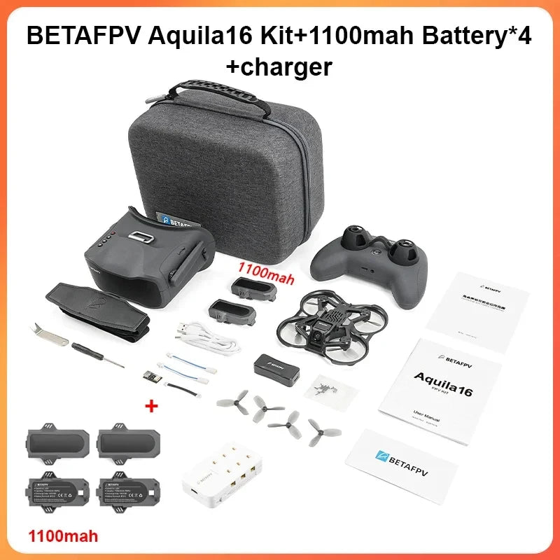 Aquila16 FPV Kit Brushless Racing Drone Professional Quadcopter Indoor Outdoor Camera Drone
