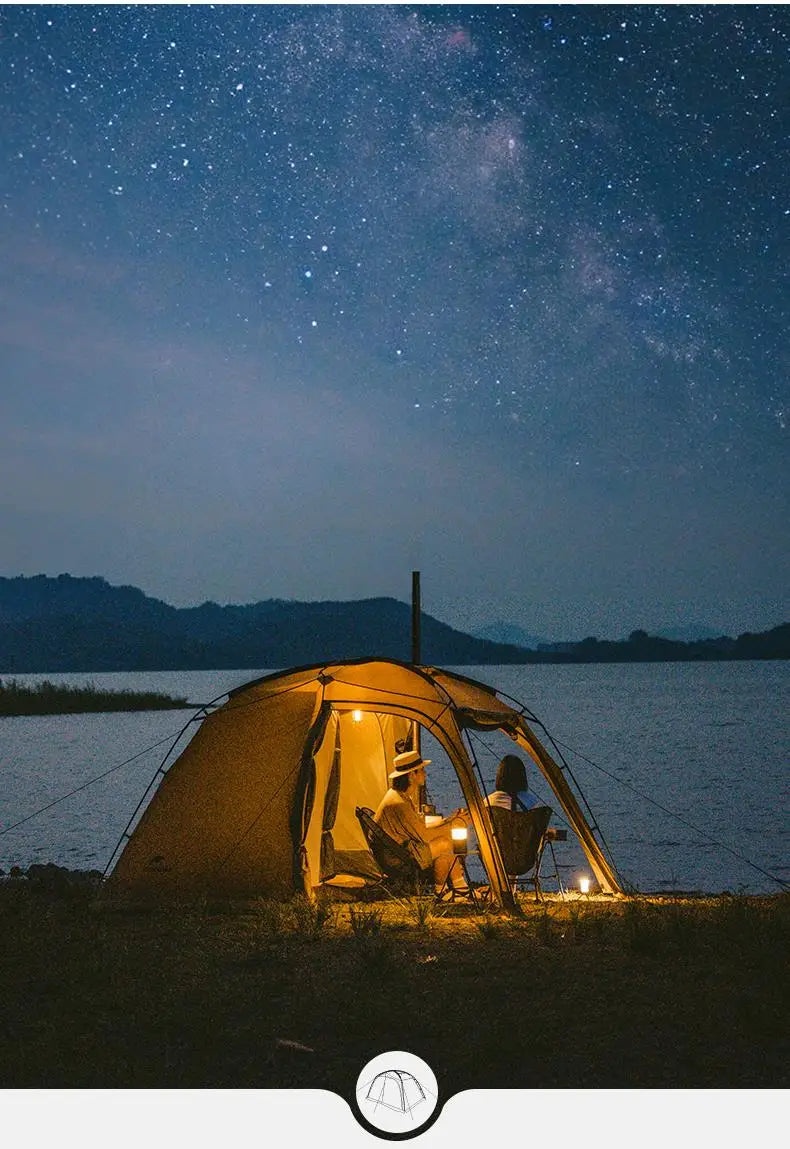 Dune 7.6 Camping Tent 2 People 4 Season Tent Ultralight PU2000mm Outdoor Travel iking Tent With Chimney Screen Window