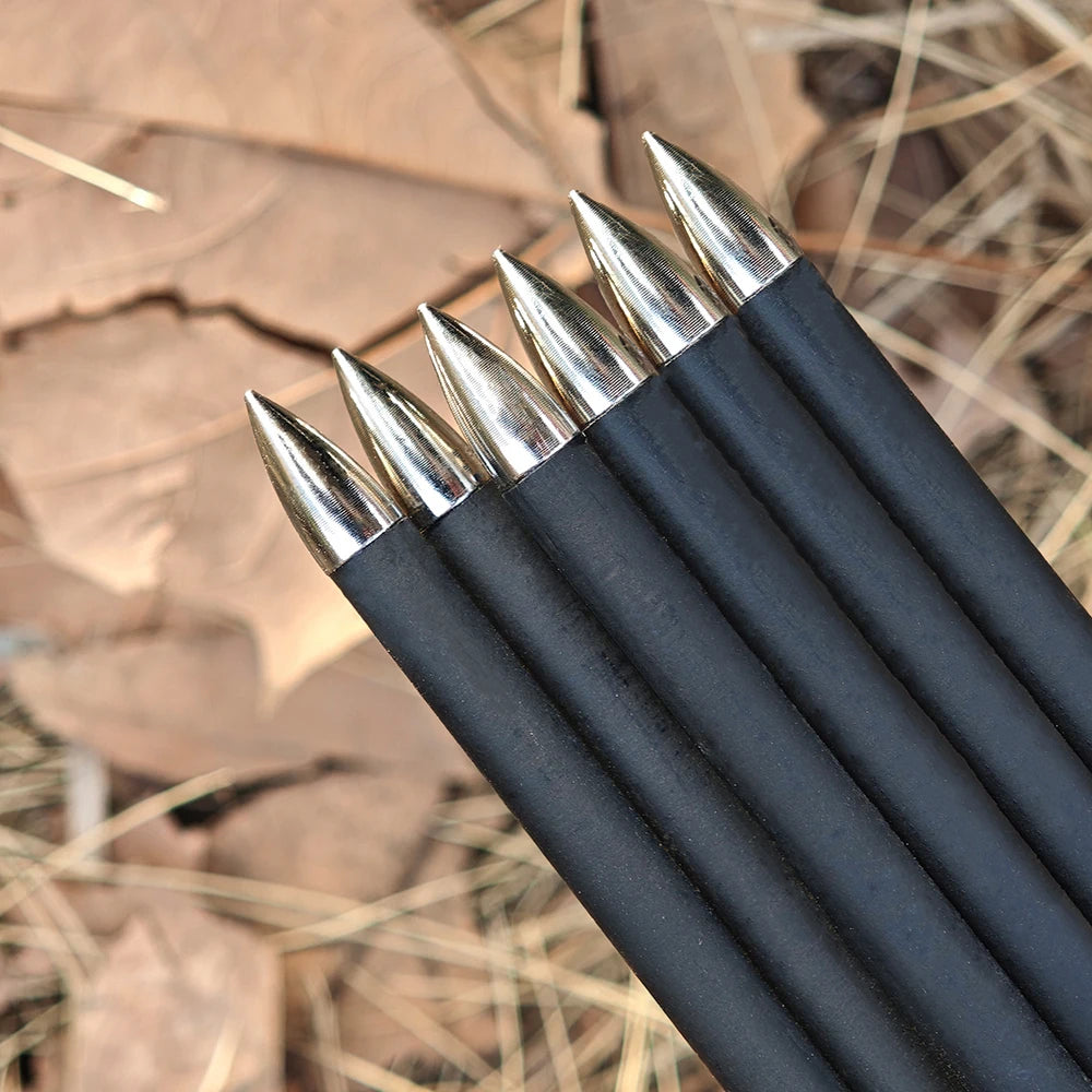 Mixed Carbon Arrows 12pcs Arrows SP1000 ID4.2mm Shaft 1.75" Rubber Vanes for Adults Bow Hunting Shooting Target Accessories