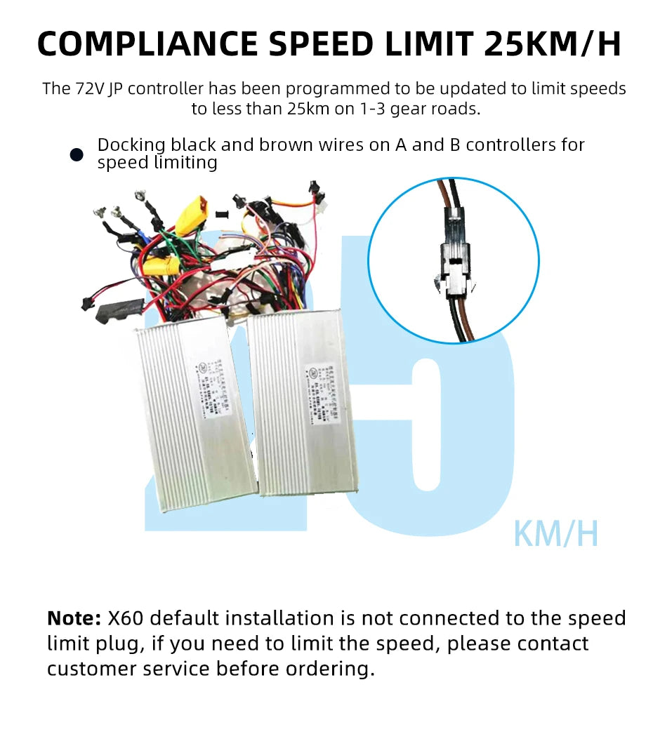 60-85KM/H Fast Electric Scooter for Adults, 1200W-6000W High Power E Scooter Single/Dual Motor, 48V 52V 60V 72V Long Range 40-100KM, 10Ah-30Ah Battery, 11 Inch Off Road Fat Tire All Terrain Electric Scooter with Dual Suspensi