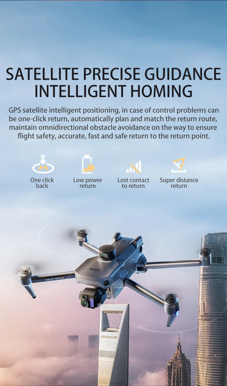 High-end Professional GPS Drone 8K With Screen Remote Control 20km Digital Image Transmission Brushless RC Quadcopter Toy