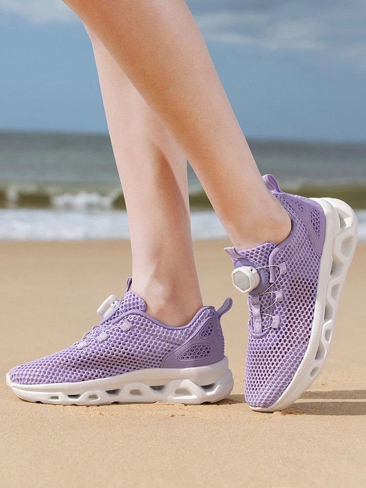 Summer Ladies Mesh Breathable Hiking Shoes Wading Upstream Shoes Women's Lightweight and Comfortable Outdoor Leisure Hiking Shoe
