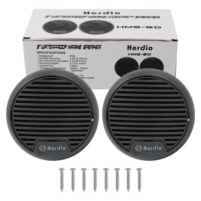 140W Two-Way Marine Waterproof Stereo Mini Speaker System Is Applicable To ATV UTV Motorcycle Outdoor