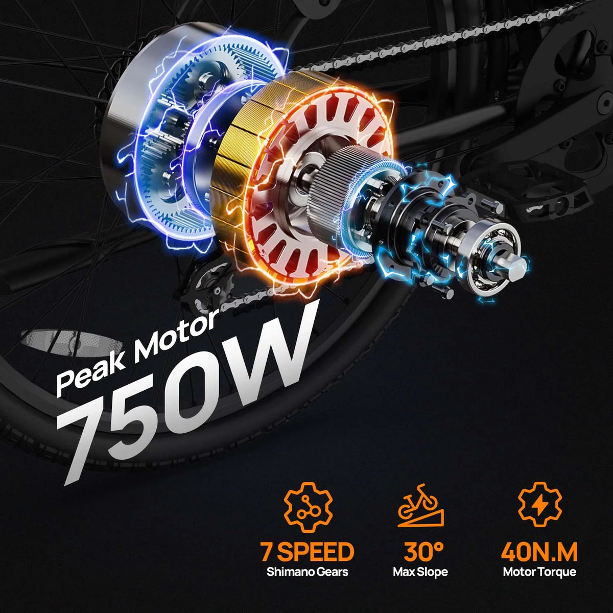 E26 E-Bike 26x2 Inch Tires 48V 10.4Ah Removable Battery LCD Display 7-Speed Hydraulic Disc Brake Adult City Electric Bicycle