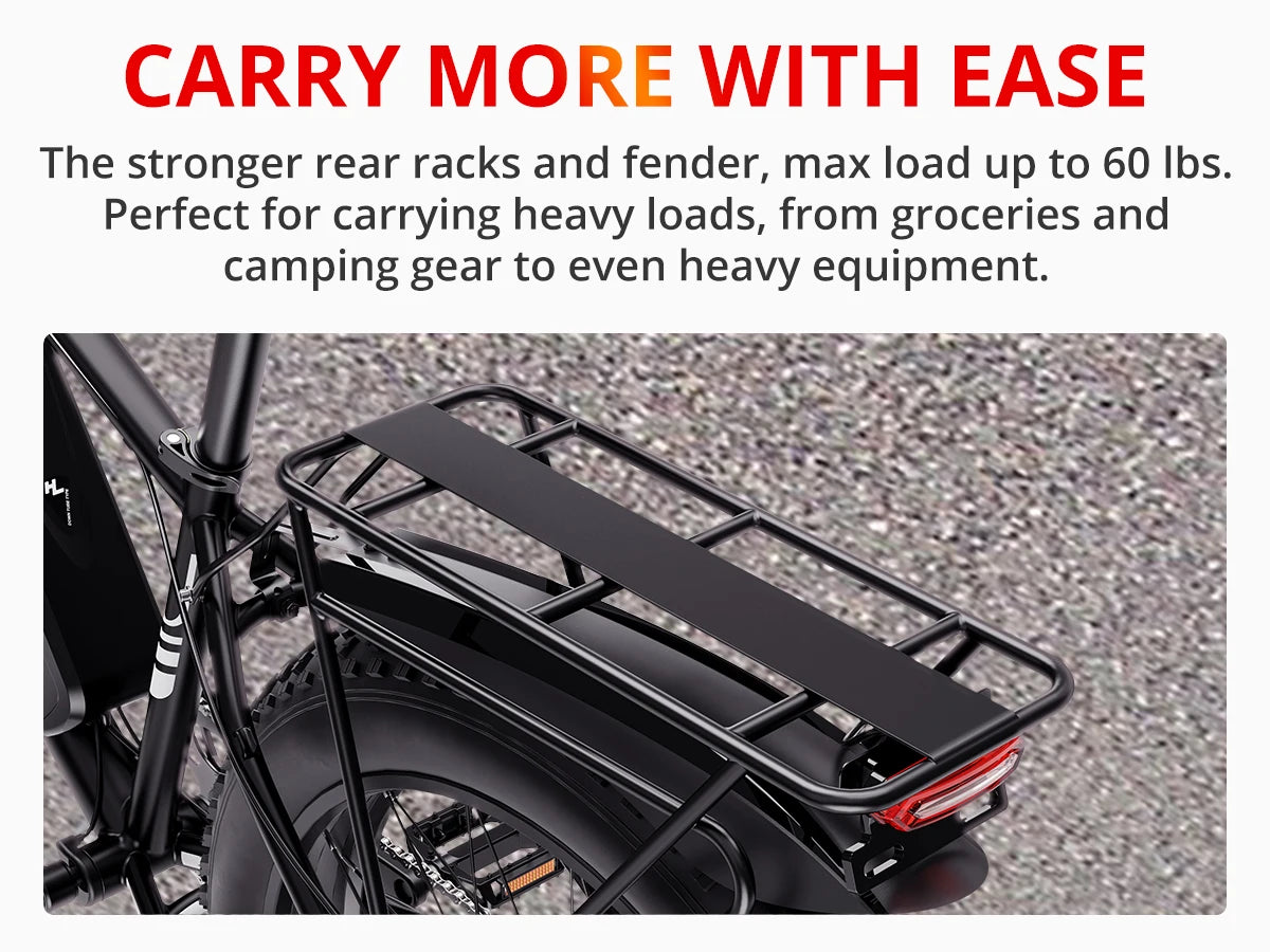 Electric Bike EB26 Adults Electric Bicycle Peak 1500W 48V 15AH e bike 26" Fat Tire Mountain Bike 31mph  Electric Dirt Bike