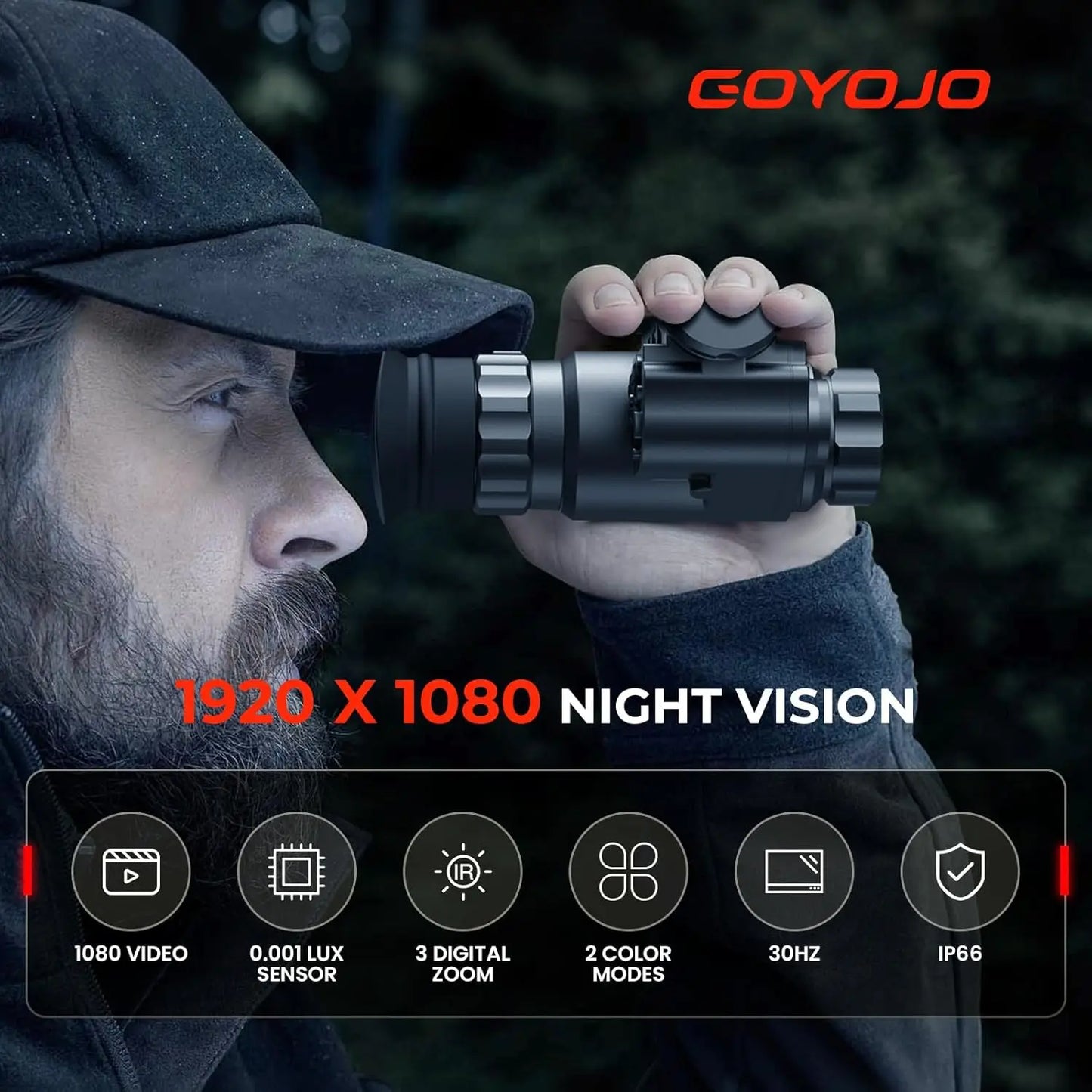 Night Vision Goggles- NVG10 Night Vision Scopes with Photo and Video Shooting, NVG Digital Vision Distance 200M for Outdoors, Camping