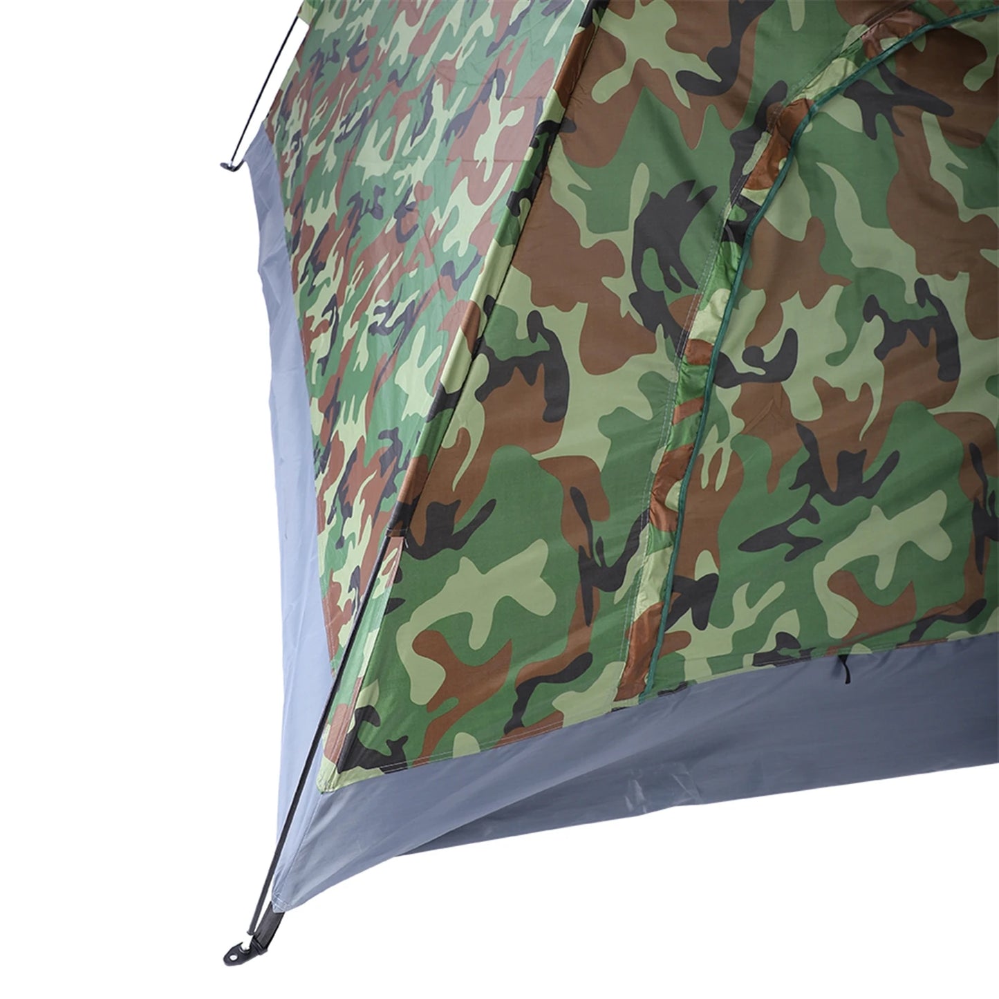 3 4 Person Camping Dome Tent Waterproof UV Proof 180T Silver Coated Polyester Fiberglass Poles Portable Bag Outdoor Camouflage