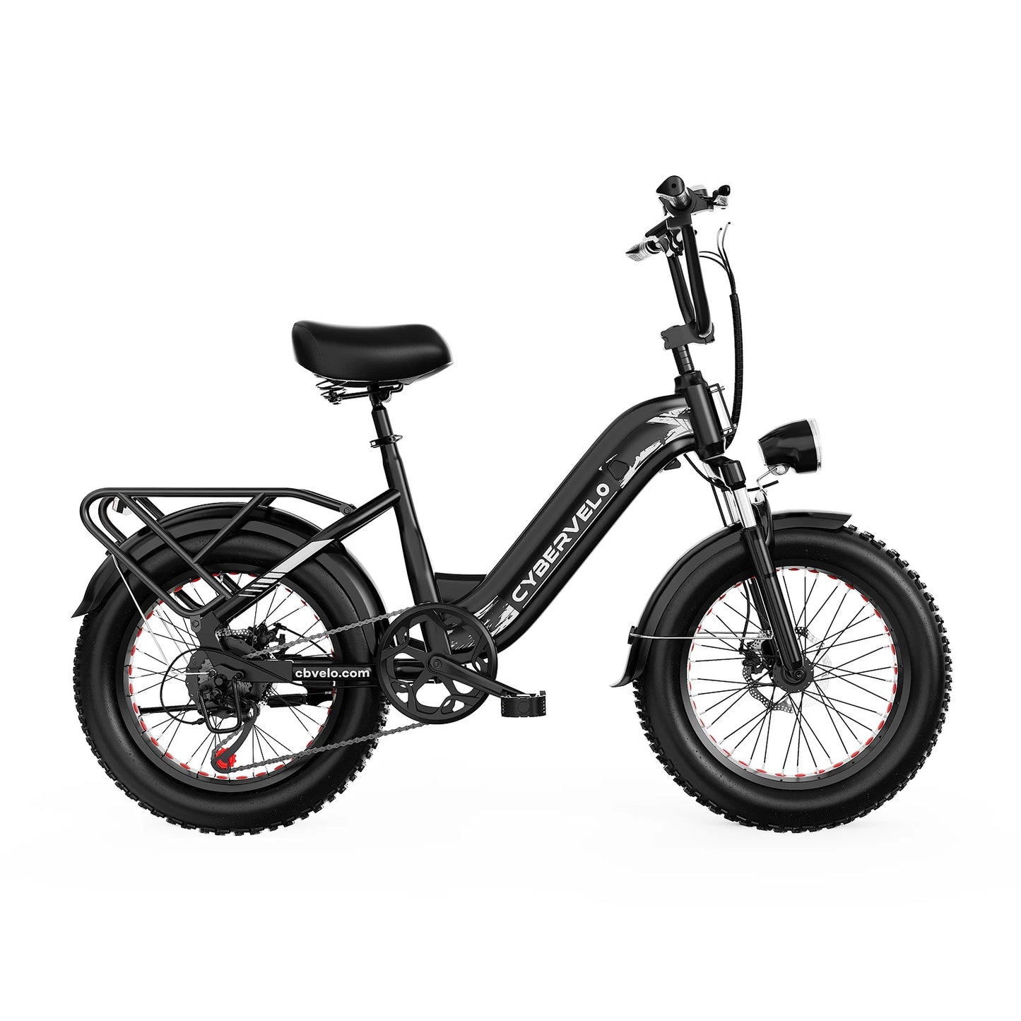 1000W Peak Step-Thru Electric Bike for Adults 20" Fat Tire 7-Speed Commuter E-Bike Up to 80 Miles Long Range 48V 20Ah Removable Battery EK12 EK8