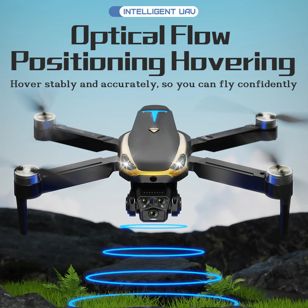PRO Brushless Motor Drone with 2 Battreys, Intelligent Obstacle Avoidance, Optical Flow,  360-degree rolling, HD Camera