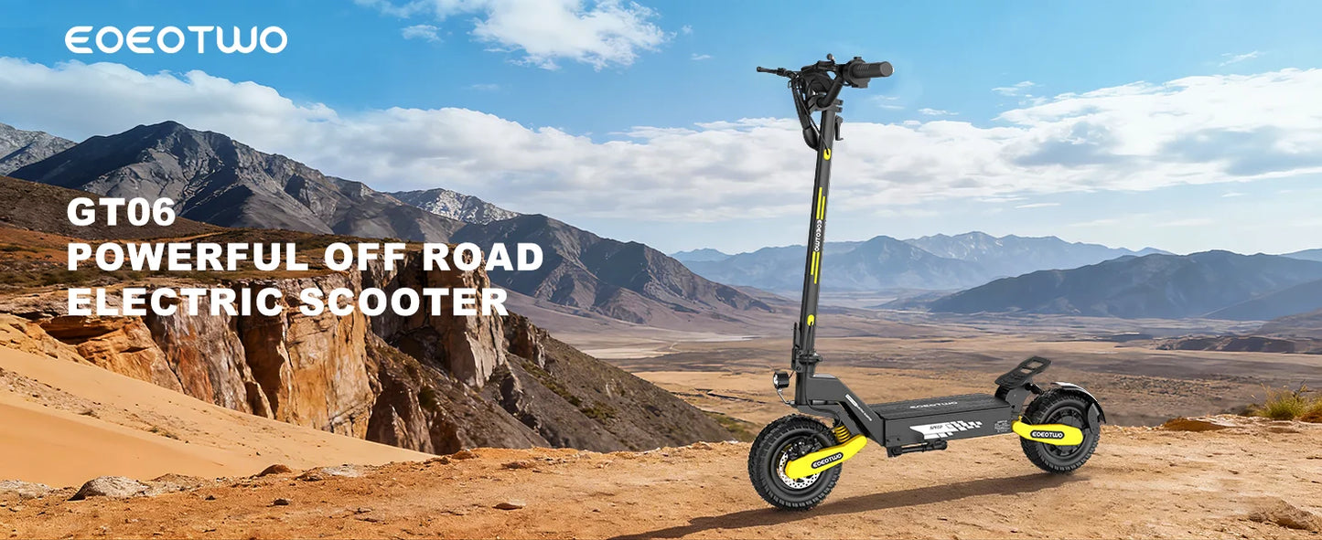 1200W Off Road Electric Scooter for Adults 48V Long Range E-Scooter 30MPH Fast Speed 11" Tubeless Tire Foldable Kick Scooter