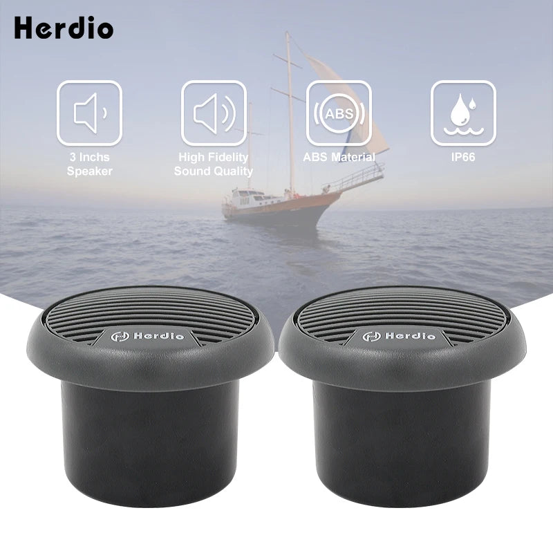 140W Two-Way Marine Waterproof Stereo Mini Speaker System Is Applicable To ATV UTV Motorcycle Outdoor