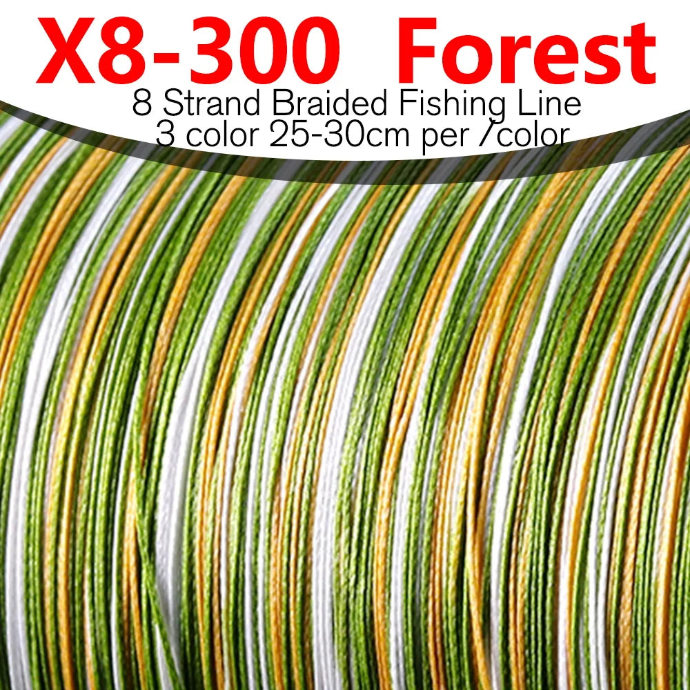 Braided Fishing Line X8 300M Japan PE Weave Multifilament Wire Carp Fishing Accessories Seawater and Saltwater Pesca