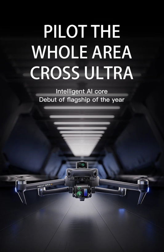 High-end Professional GPS Drone 8K With Screen Remote Control 20km Digital Image Transmission Brushless RC Quadcopter Toy
