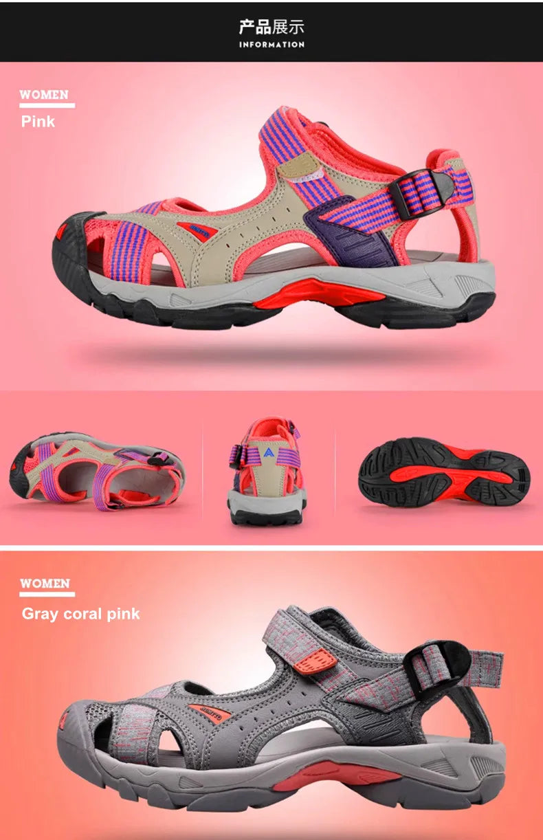 Summer Hiking Shoes Outdoor Sandals for Women Breathable Water Beach Womens Sandals Camping Climbing Aqua Sneaker HT-9602