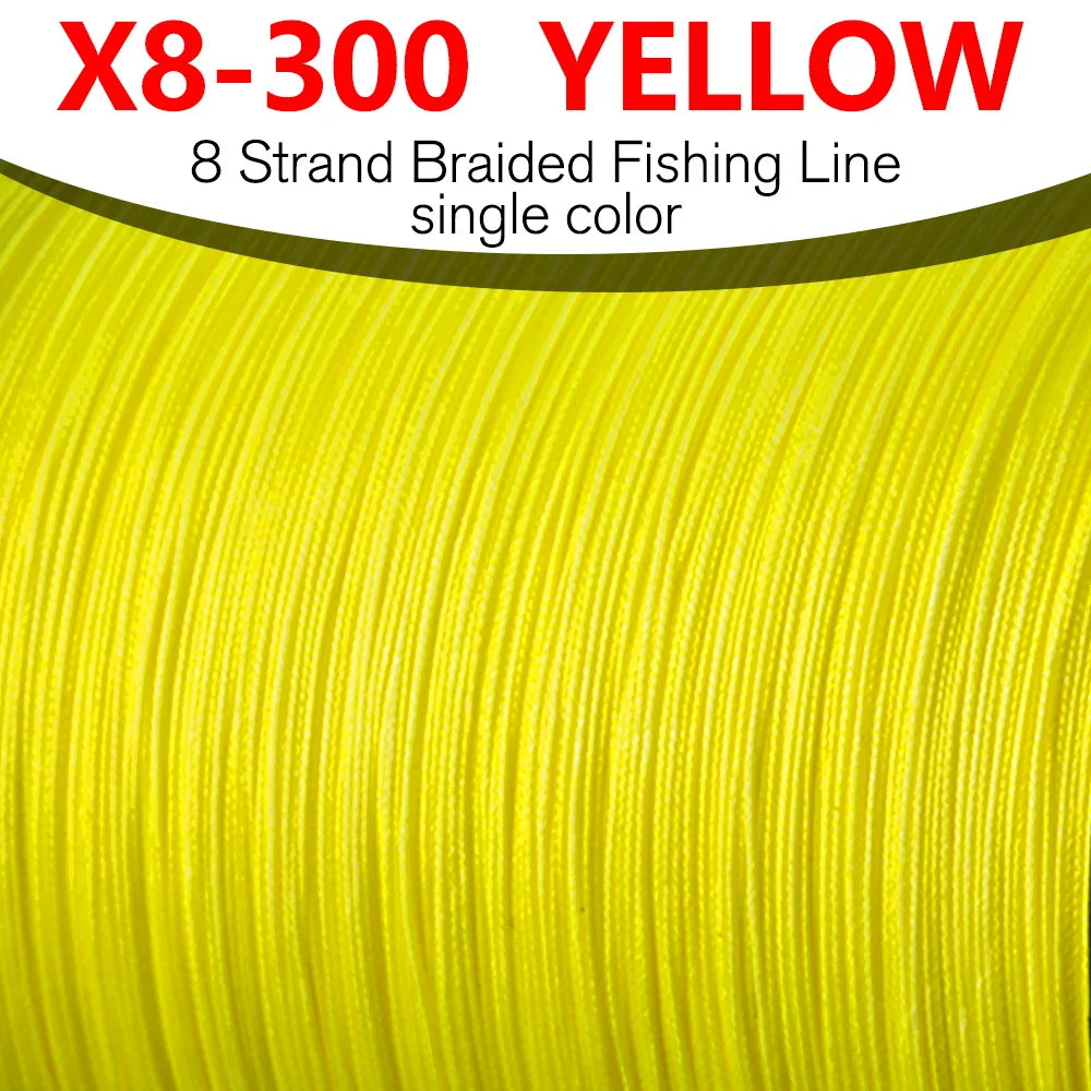 300M 8-Strand Braided PE Fishing Line High Sensitivity Super Strong Saltwater Carp Fishing Line Good Power Long Casting