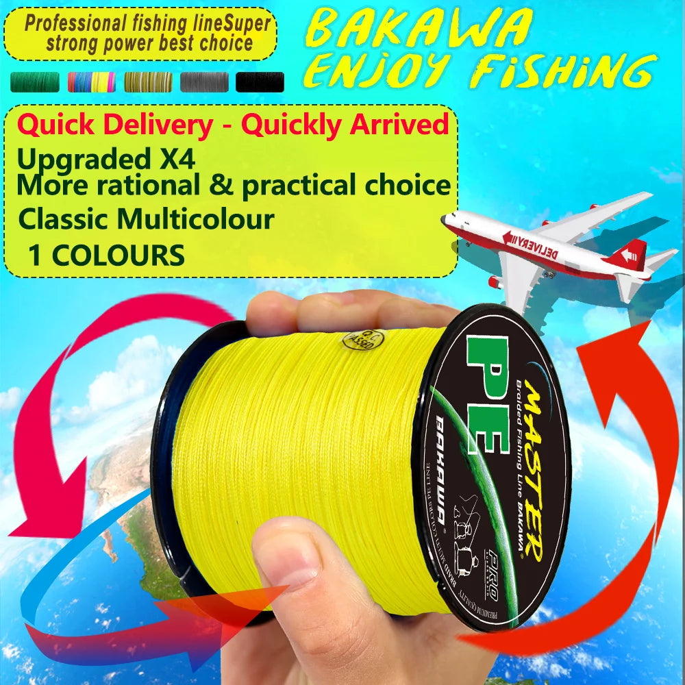 500M 4-strand braided fishing line 20-85LB Japanese PE carp line Pesca freshwater saltwater fishing accessories