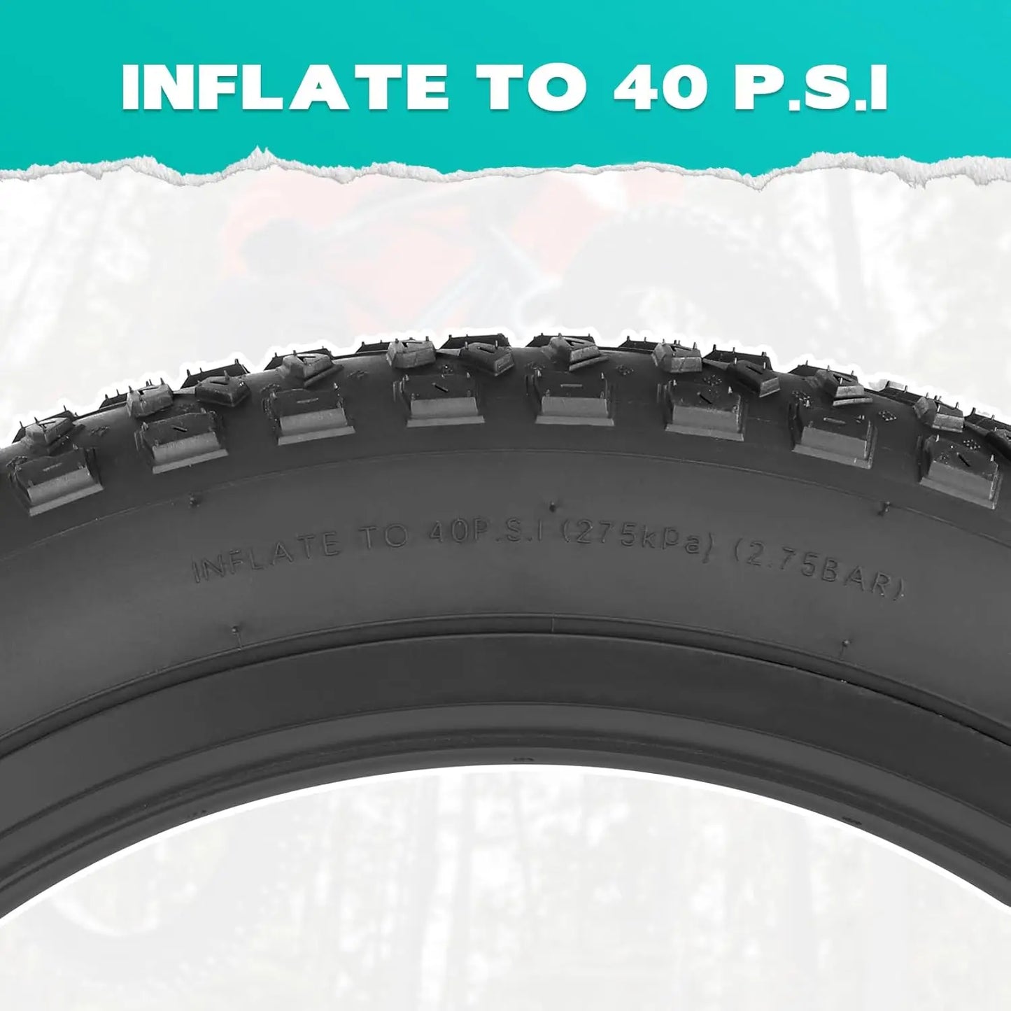 20/26x3.0 Electric Bike Tire Fat E-Bike Tires Heavy Duty High-Performance Wear-Resistant Mountain Snow Bicycle Tires/Tubes