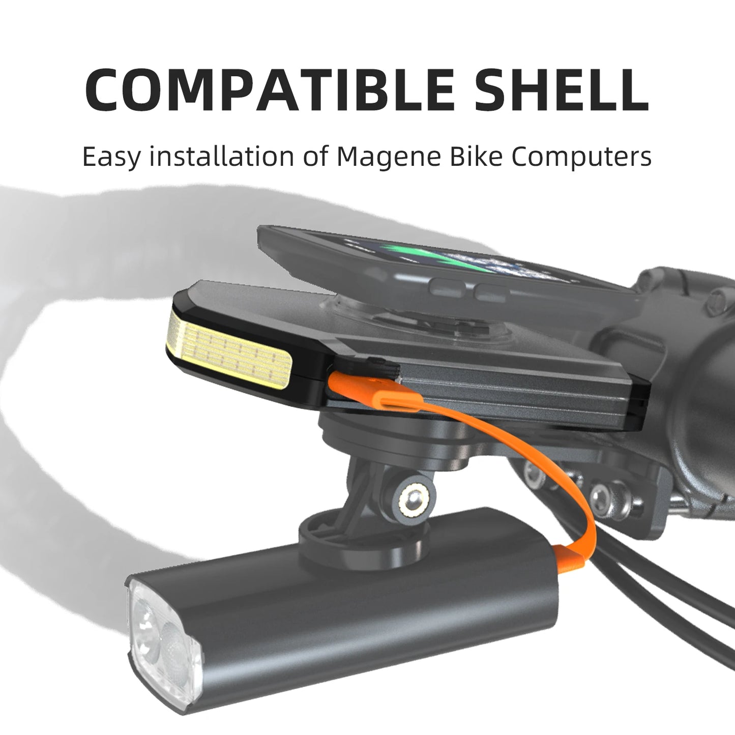 Bicycle Headlight Bike Light Cycling 5000mAh Type-C Charging Front Lamp For Garmin XOSS IGPSPORT COOSPO GEOID