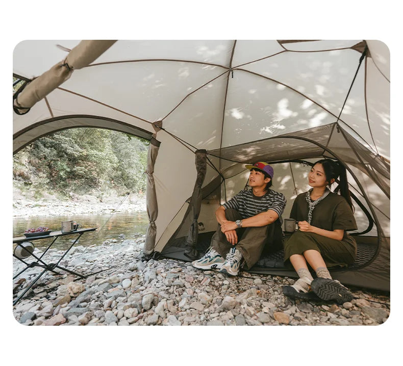 Massif Hot Tent with Stove Jack Waterproof Windproof 4 Season Tent 2 Person Cold Weather Winter Tents for Camping