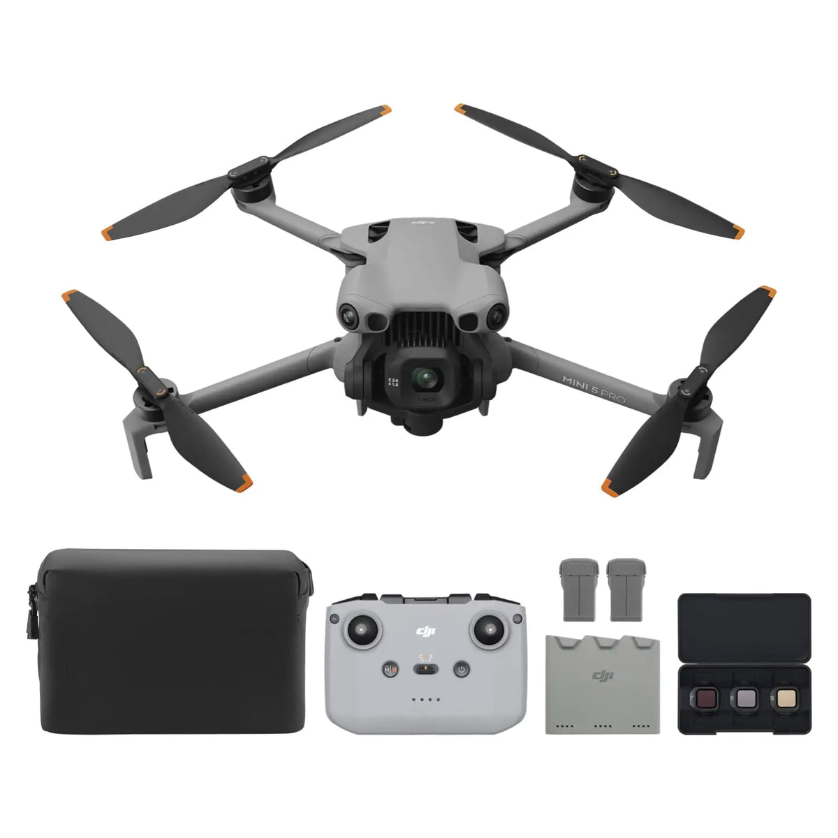 Mini 5 Pro Fly More Combo DJI RC-N3 Vlog Drones with 1-Inch CMOS Mini 5 Pro 4K Camera Drone for Beginners ActiveTrack 360° 225° Gimbal Rotation 3 Batteries