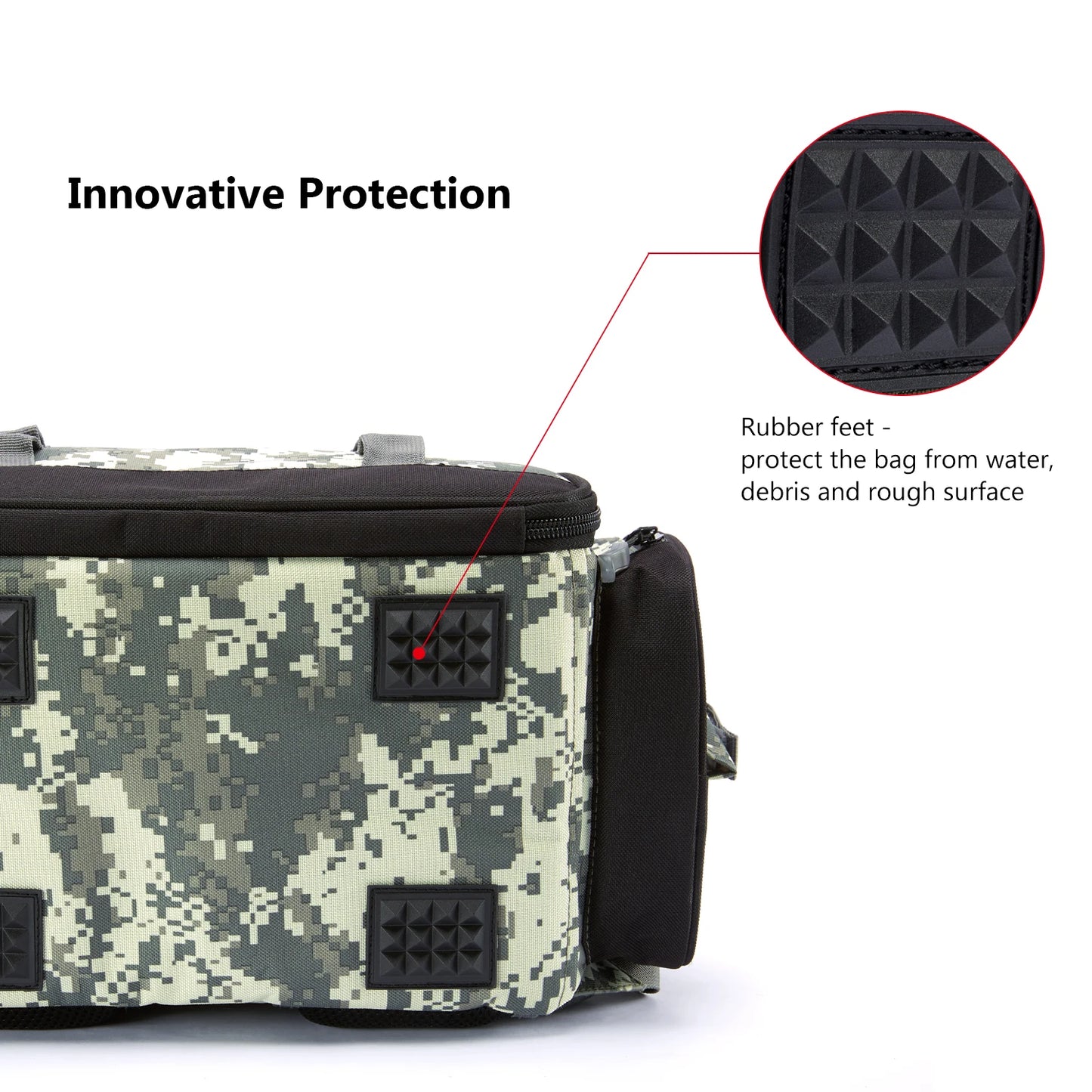 Fishing Bag Tackle Backpack Lightweight Tactical Tackle Box Multifunctional