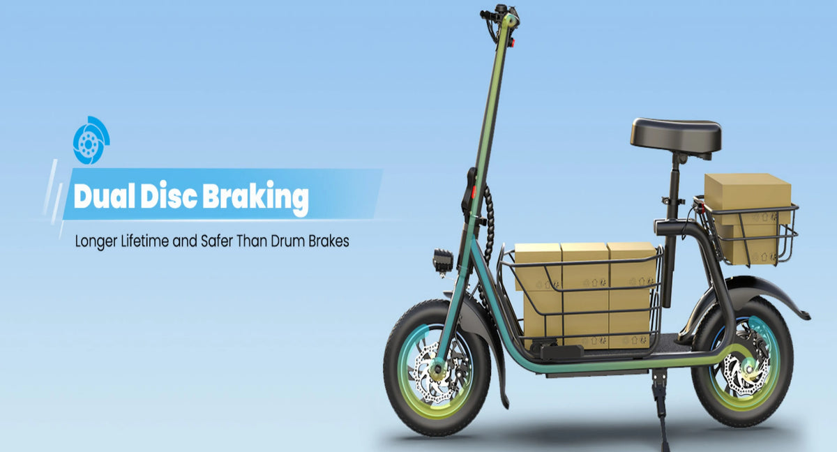 Electric Scooter with Basket for Pet, 3 Riding Modes Foldable Electric Scooter for Adults - up to 20 Miles 18.6MPH