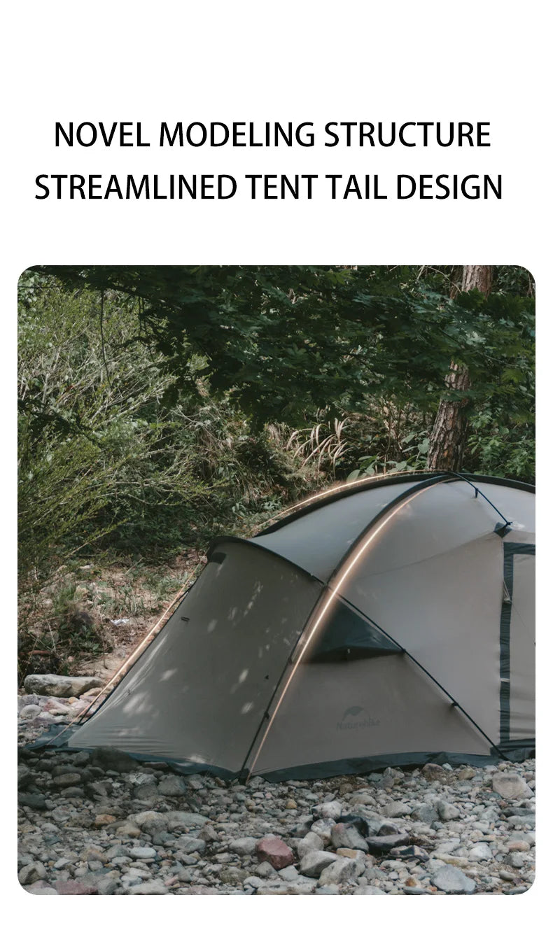 Massif Hot Tent with Stove Jack Waterproof Windproof 4 Season Tent 2 Person Cold Weather Winter Tents for Camping