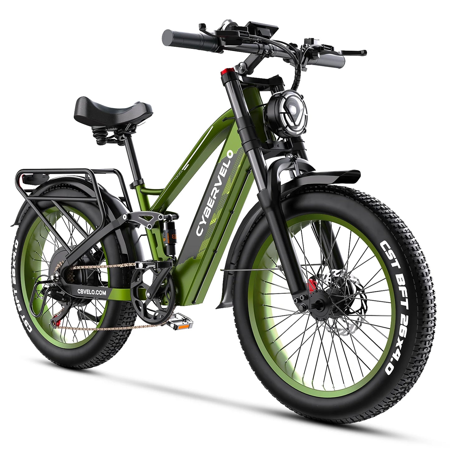 Strong Power Ebike, 5000W Motor Off Road Electric Bike, 100 Miles Long Range, 26"x4.0” Fat Tire, 60V 50Ah Big Battery EK9