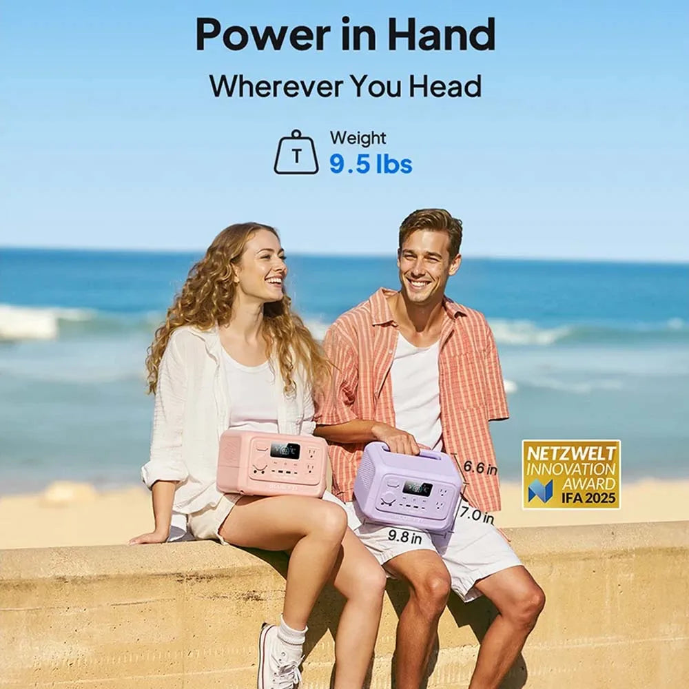 【Renew】 Elite 30 V2 Portable Power Station 288Wh 600W Peak Large Capacity Solar Generator For Outdoor Camping Home Emerge