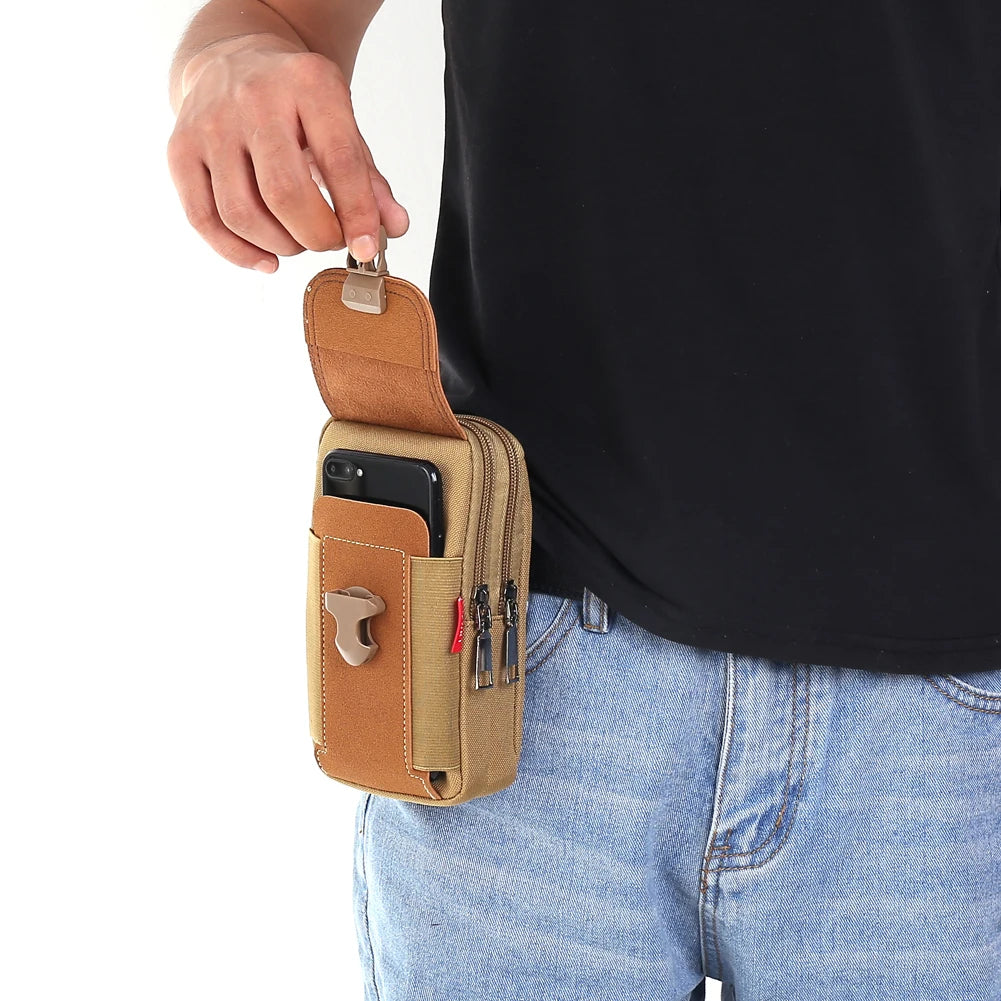 Molle Bag Men Tactical Molle Pouch Belt Coin Purse Waist Bag Outdoor Waist Fanny Pack Phone Pouch Camping Bags