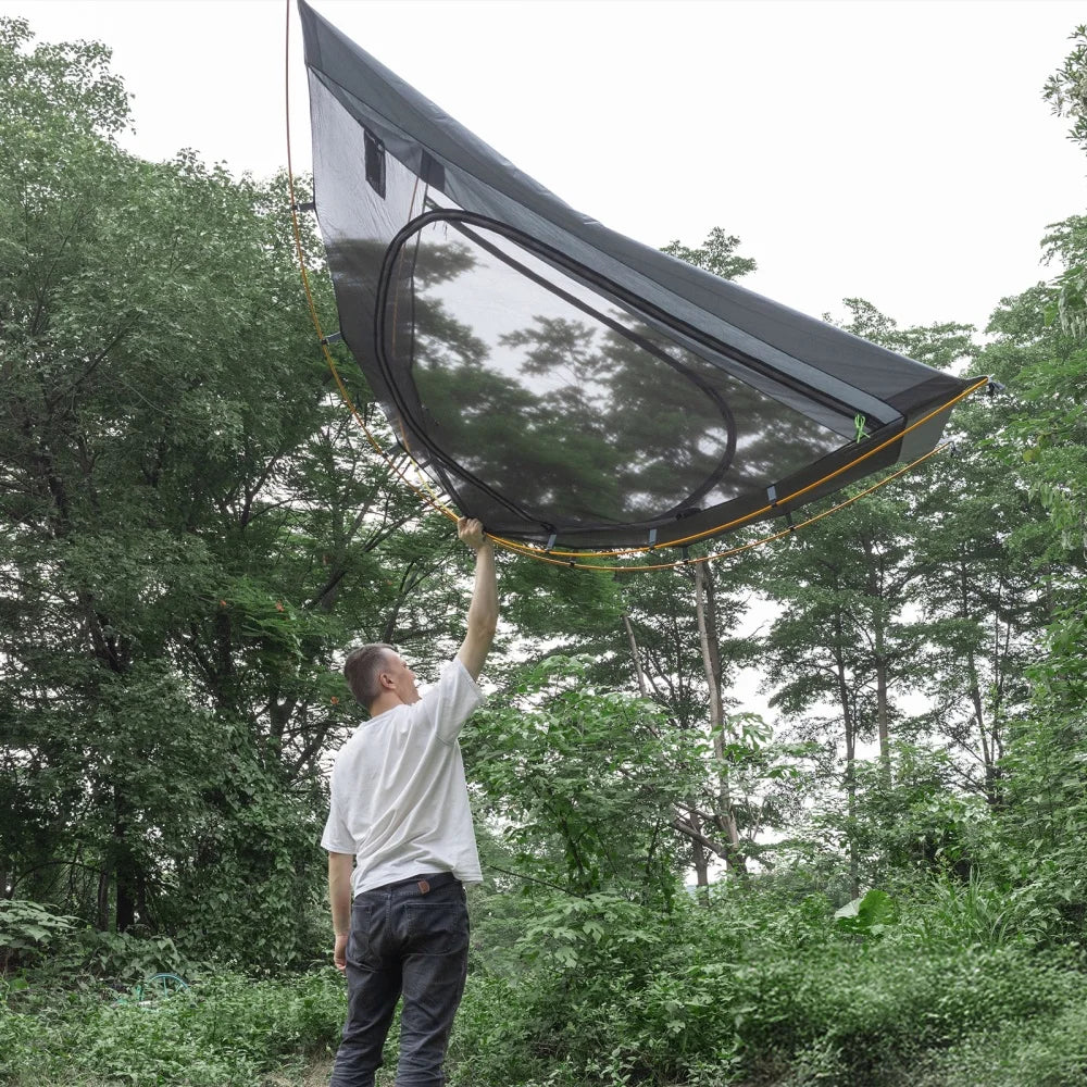 2-Persons Backpacking Tent: Waterproof Lightweight Camping Tent for Two People Hiking Outdoor Mountain with Aluminum Poles and Rainfly