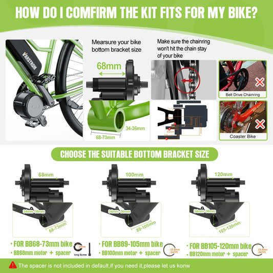 750W 48V Motor Kit Complete Set Electric Bike Middle Drive 8fun BBS02 BBS02B EBike Conversion Kit Central Bicycle Engine