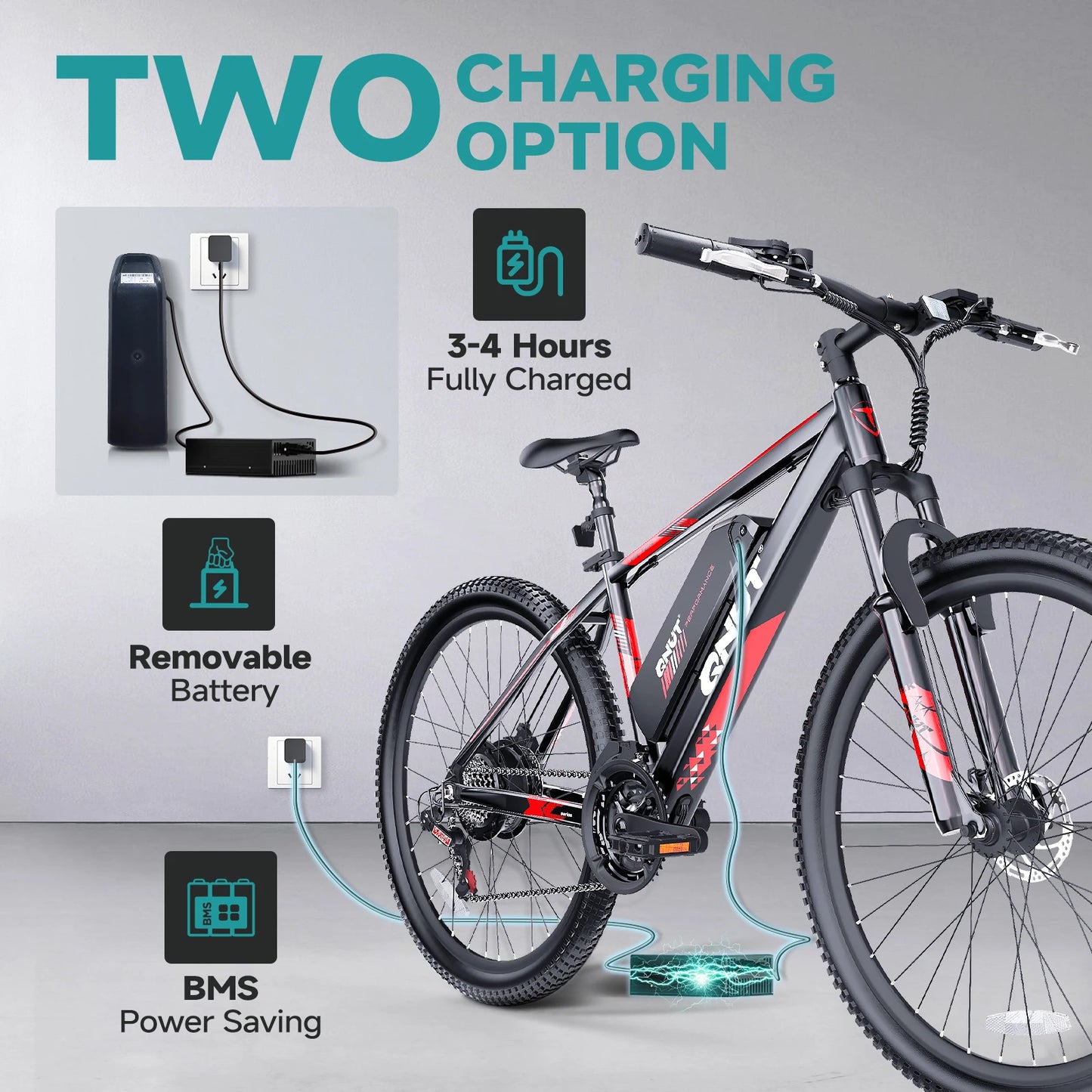 Victor3.0 Mountain Electric Bicycle 1000W 36V 10.4AH 26' Tire All-Terrain E-Bike Urban Off-Road Commuter Adult E-Bike