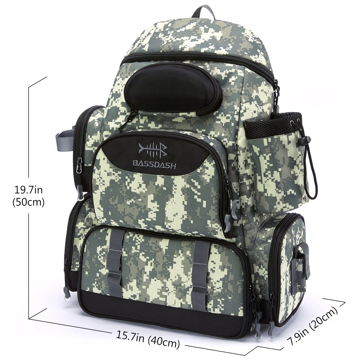 Fishing Bag Tackle Backpack Lightweight Tactical Tackle Box Multifunctional