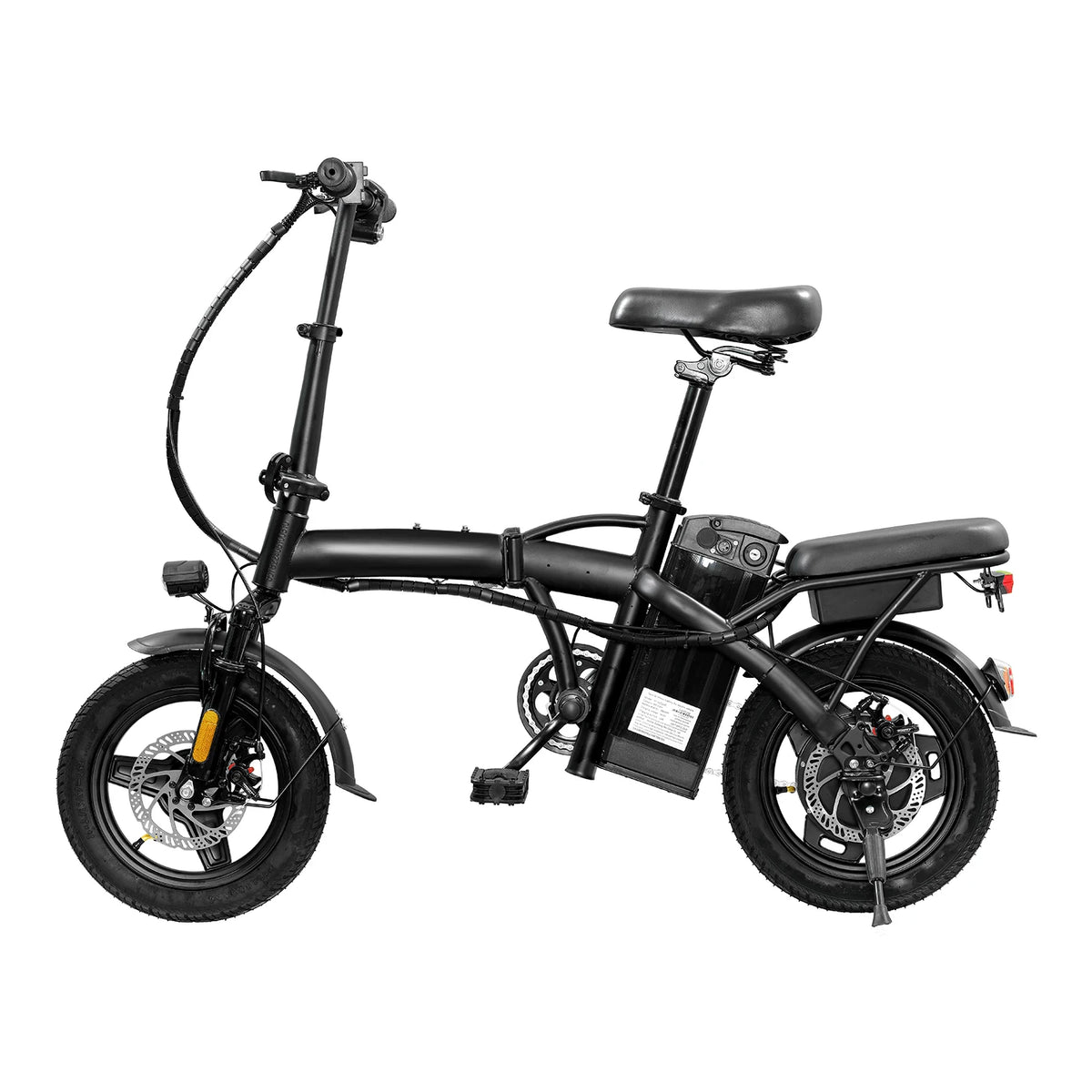 Lightweight Folding Electric Bike for Adults 48V 750W Peak Power 20MPH 18-22 Miles Range 14Inch Disc Brake Commuter E-bike