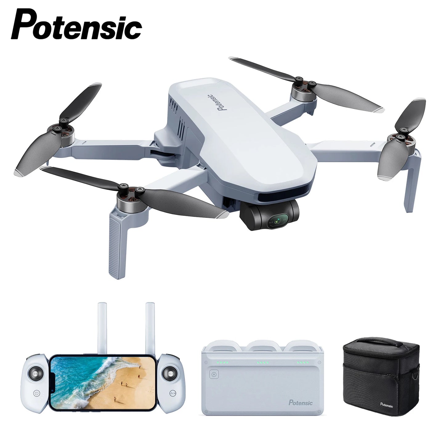 Mini Drone 3 Axis Gimbal 6KM GPS 4K Professional Camera Drones Brushless RC Toy Quadcopter for Travel Gifts ATOM