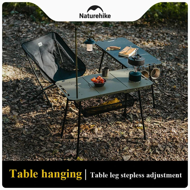H02 IGT Table Camping Multifunctional Tactical Table Height Adjustable Desk Kitchen Folding Table BBQ Picnic