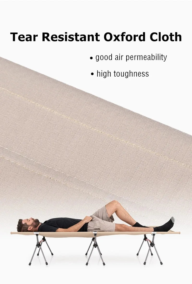 Folding Camping Cot Height Adjustable Ultralight Backpacking Cot Portable Outdoor Travel Camping Bed Tent Bed