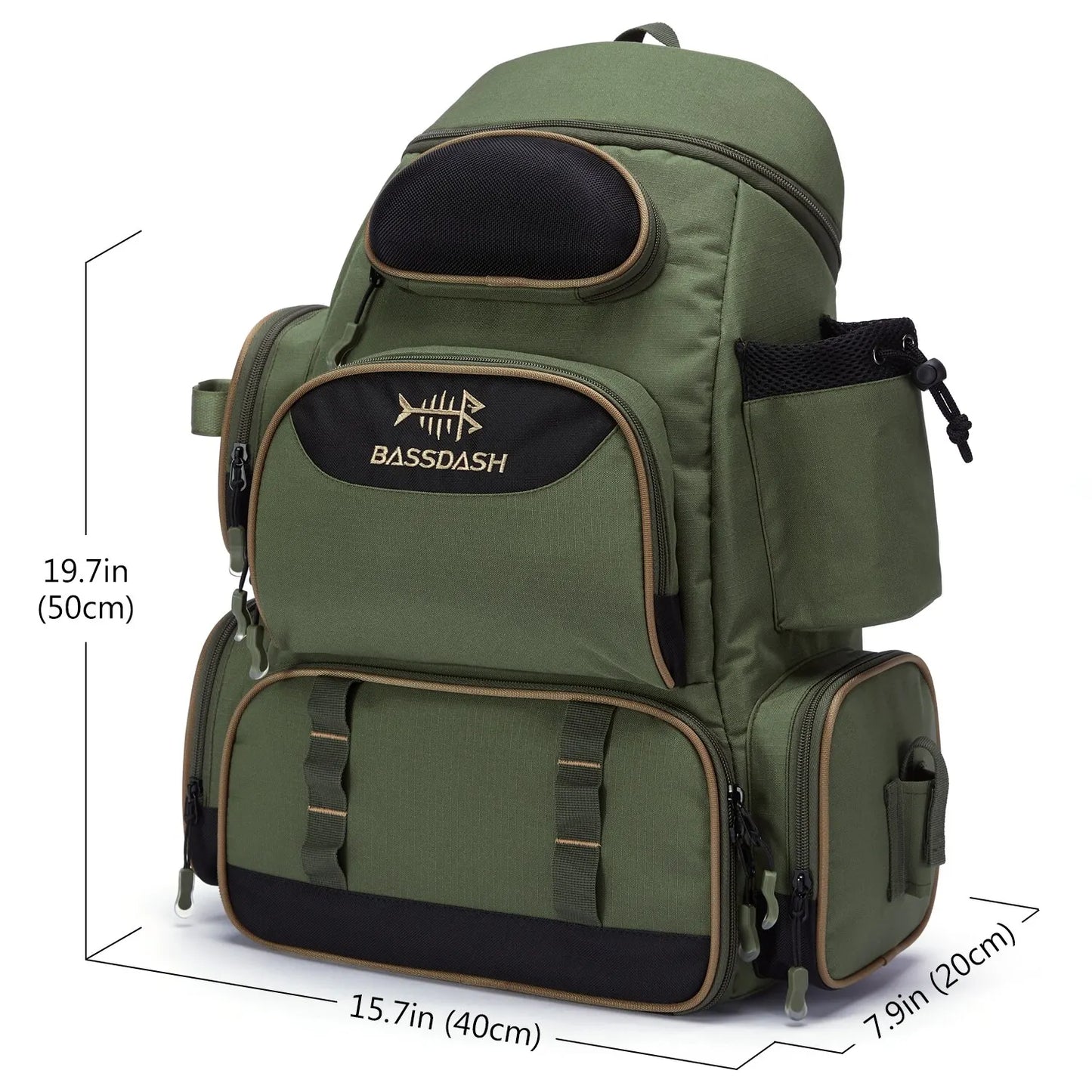 Fishing Bag Tackle Backpack Lightweight Tactical Tackle Box Multifunctional