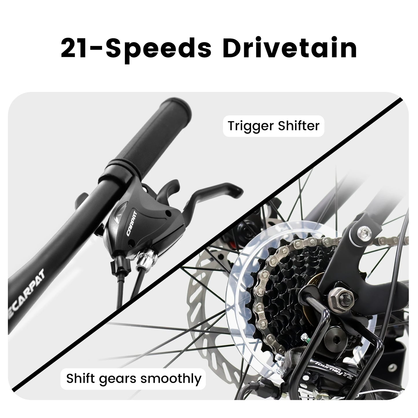 Dual Full Suspension Mountain Bike 24/26/27.5 Inch, Mens Women Teenagers Boy Girl Mountain Bike, 21-Speed Disc Bicycles