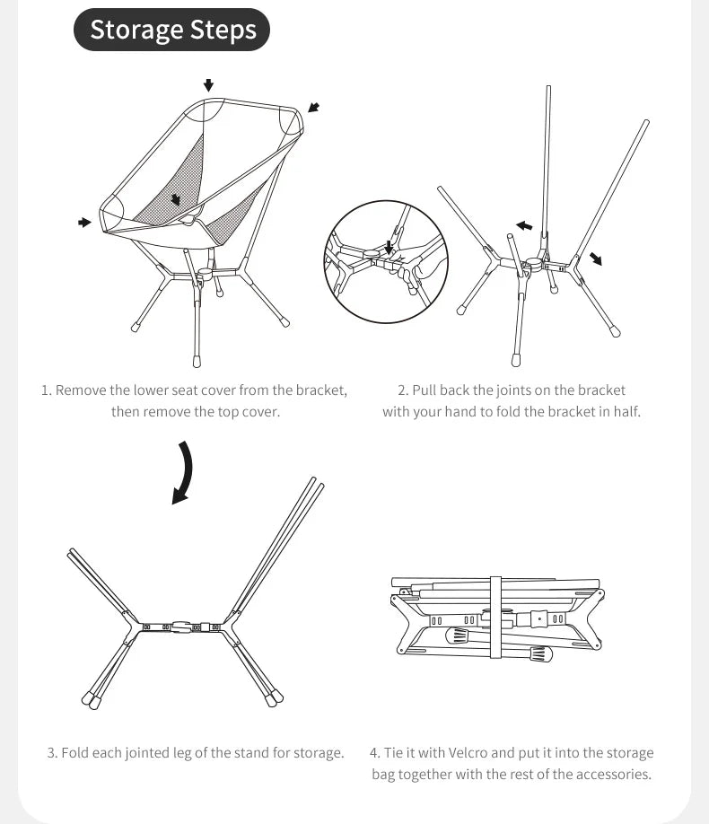 Ultralight Folding Camping Chair Aluminum Alloy Fishing Chair 200kg Load Portable Compact Backpacking Hiking Chair