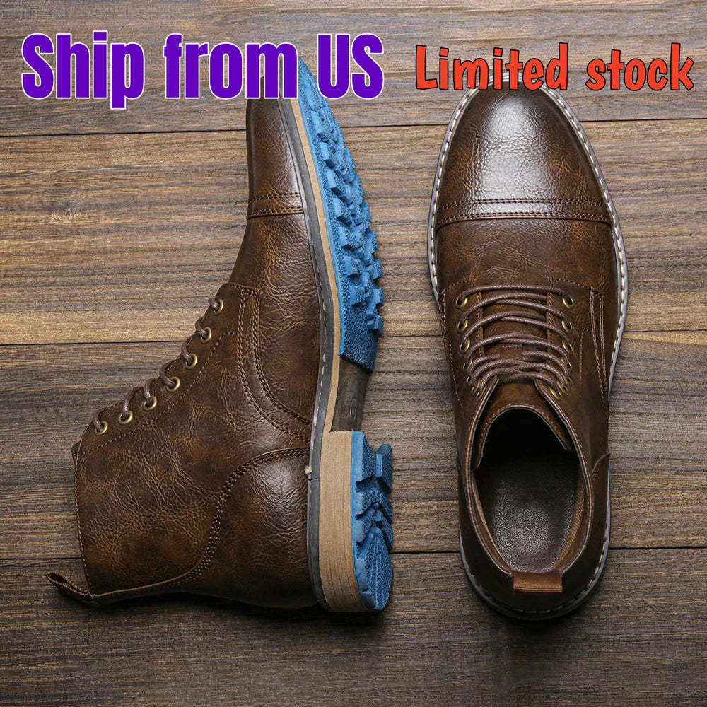 Size 8~13 Men Boots Fashion Brand Comfortable Ankle Boots For Men