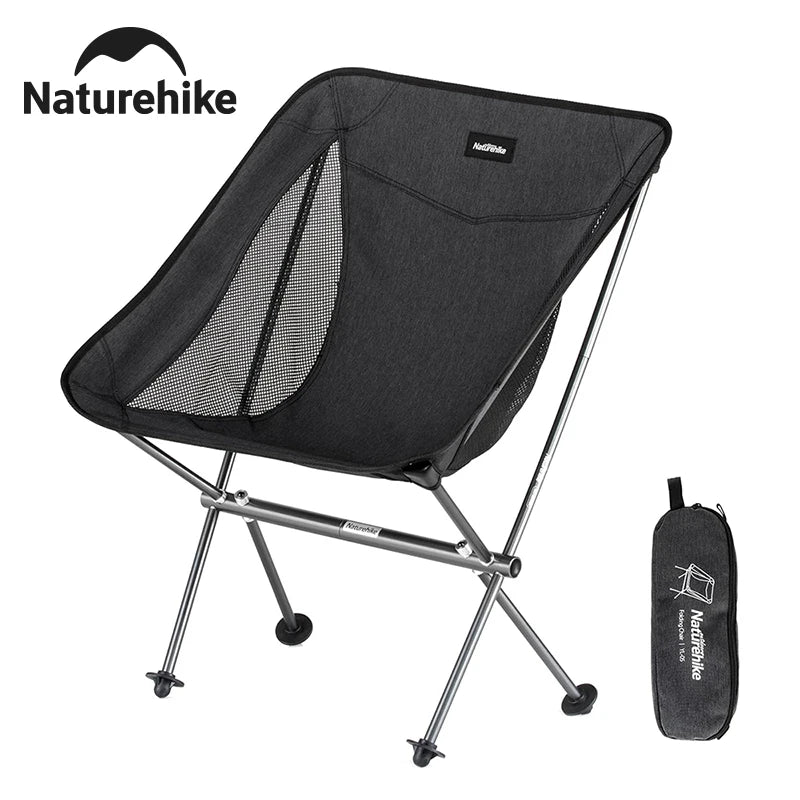 Ultralight Folding Chair L04 150kg Load Capacity for Fishing Picnic Outdoor Hiking Moon Chair Portable Relax Chair