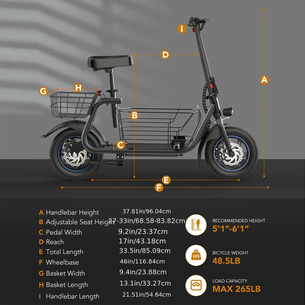 Electric Scooter with Basket for Pet, 3 Riding Modes Foldable Electric Scooter for Adults - up to 20 Miles 18.6MPH