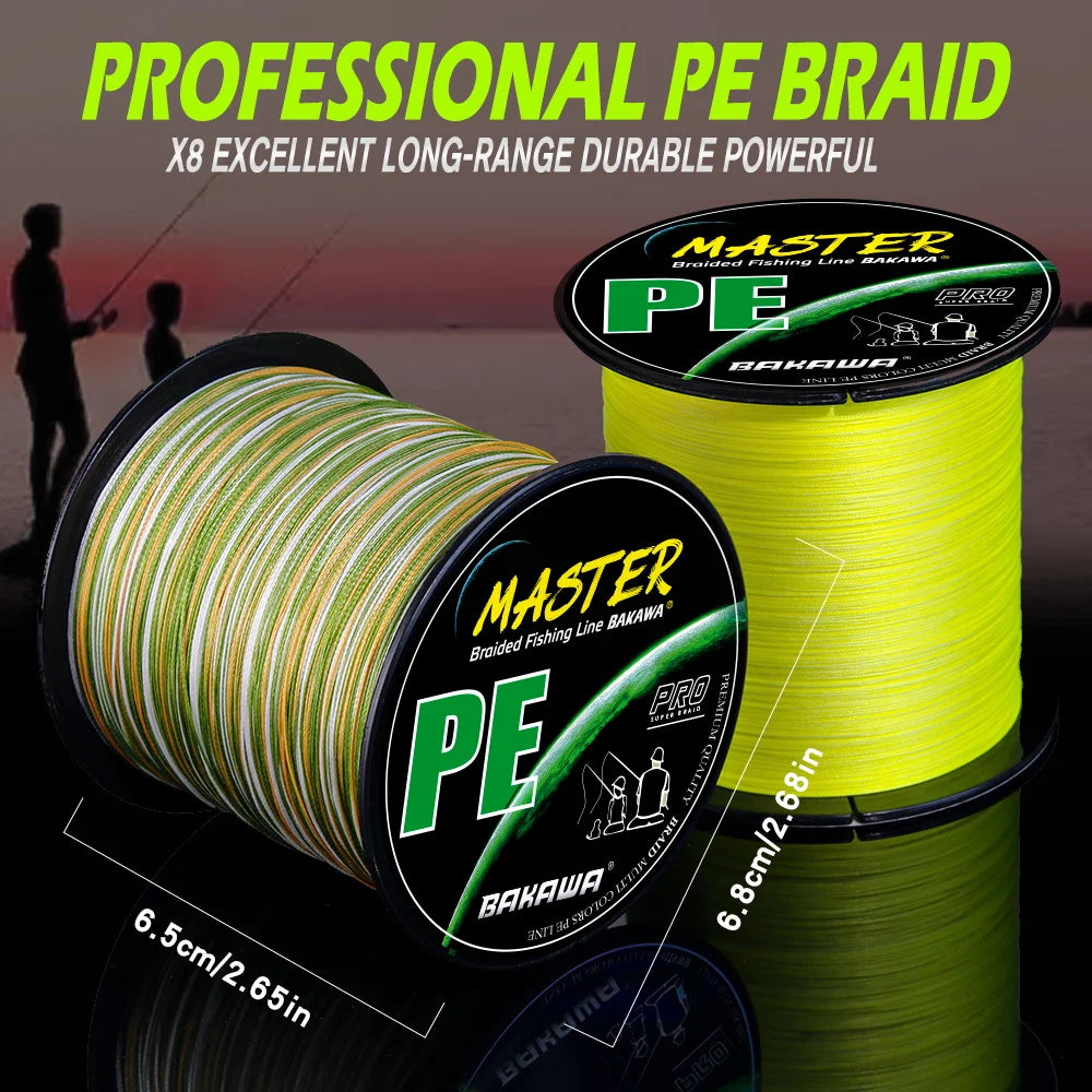 Braided Fishing Line X8 300M Japan PE Weave Multifilament Wire Carp Fishing Accessories Seawater and Saltwater Pesca