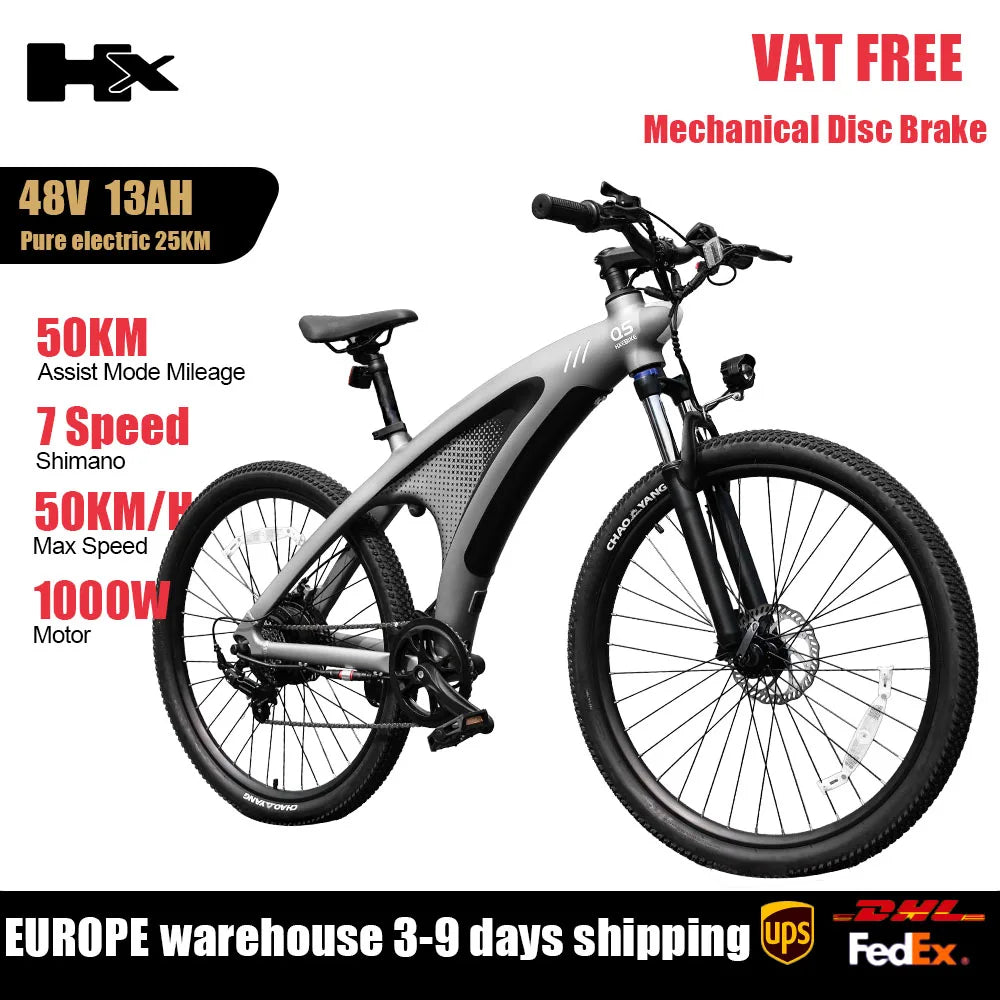 Q5 Ebike 2000W Torque Sensor Adults Electric Bike 85Nm 57KM/H Electric Bicycle 27.5“ Removable Battery Electric Mountain Bike