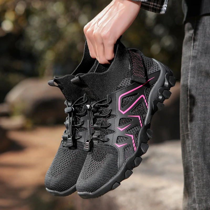 Women Hiking Shoes Outdoor Professional Non-slip Trekking Boots Breathable Lightweight Soft Trail Running Shoes 35-42